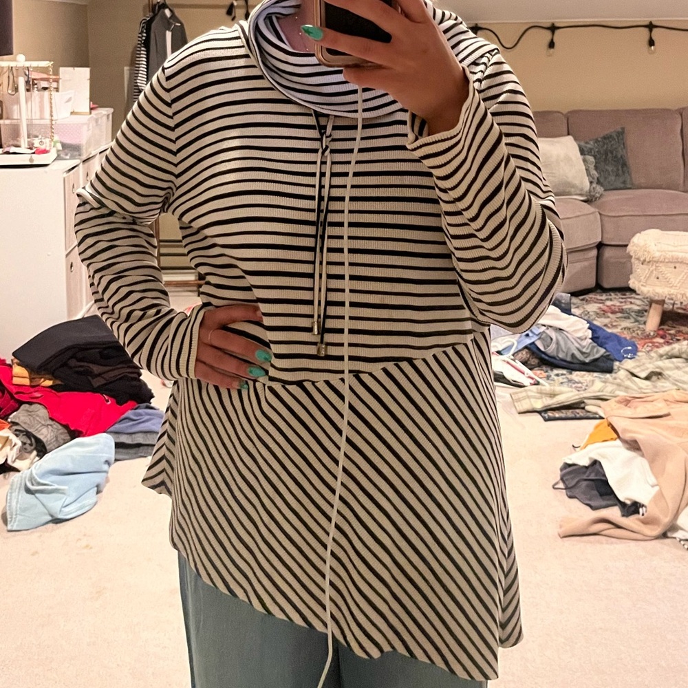Chicos Long Sleeve Long Top